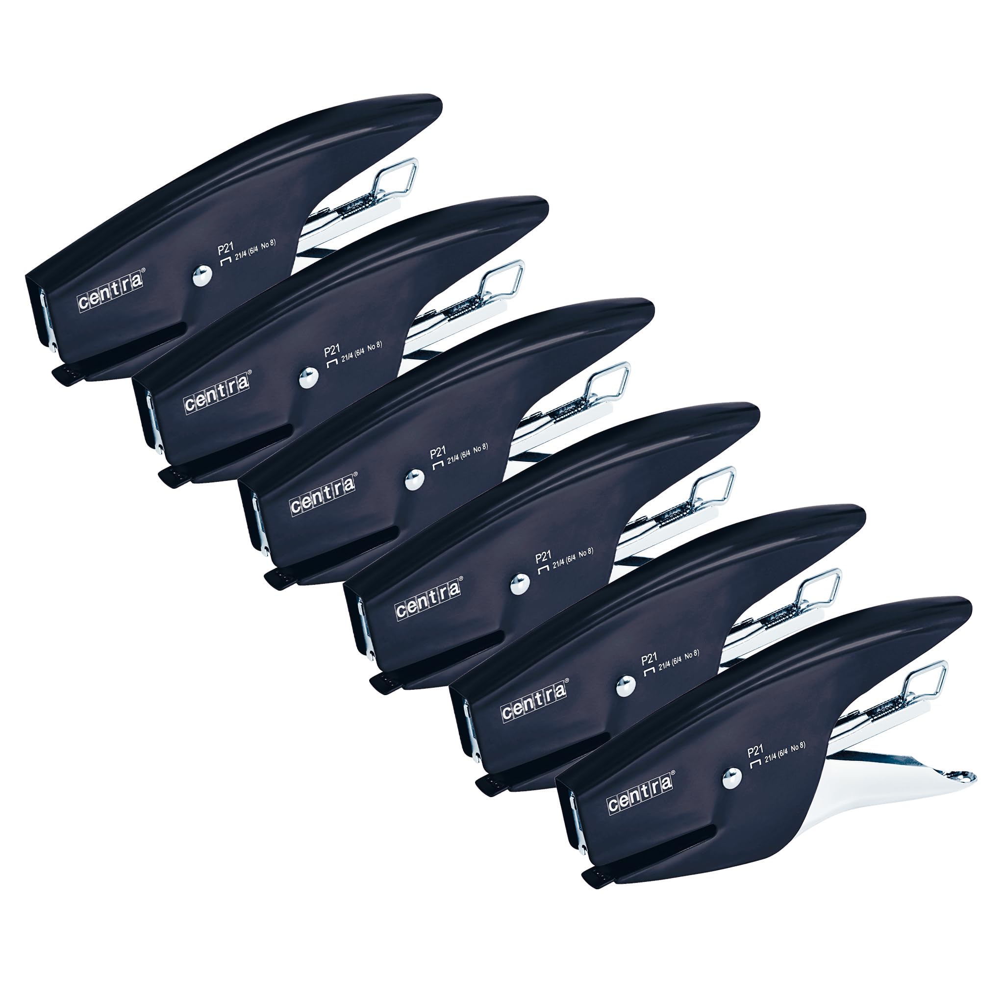 esselte-centra-p21-cucitrice-a-pinza-15-fogli-nero-confezione-da-6-pz-626151 image 1