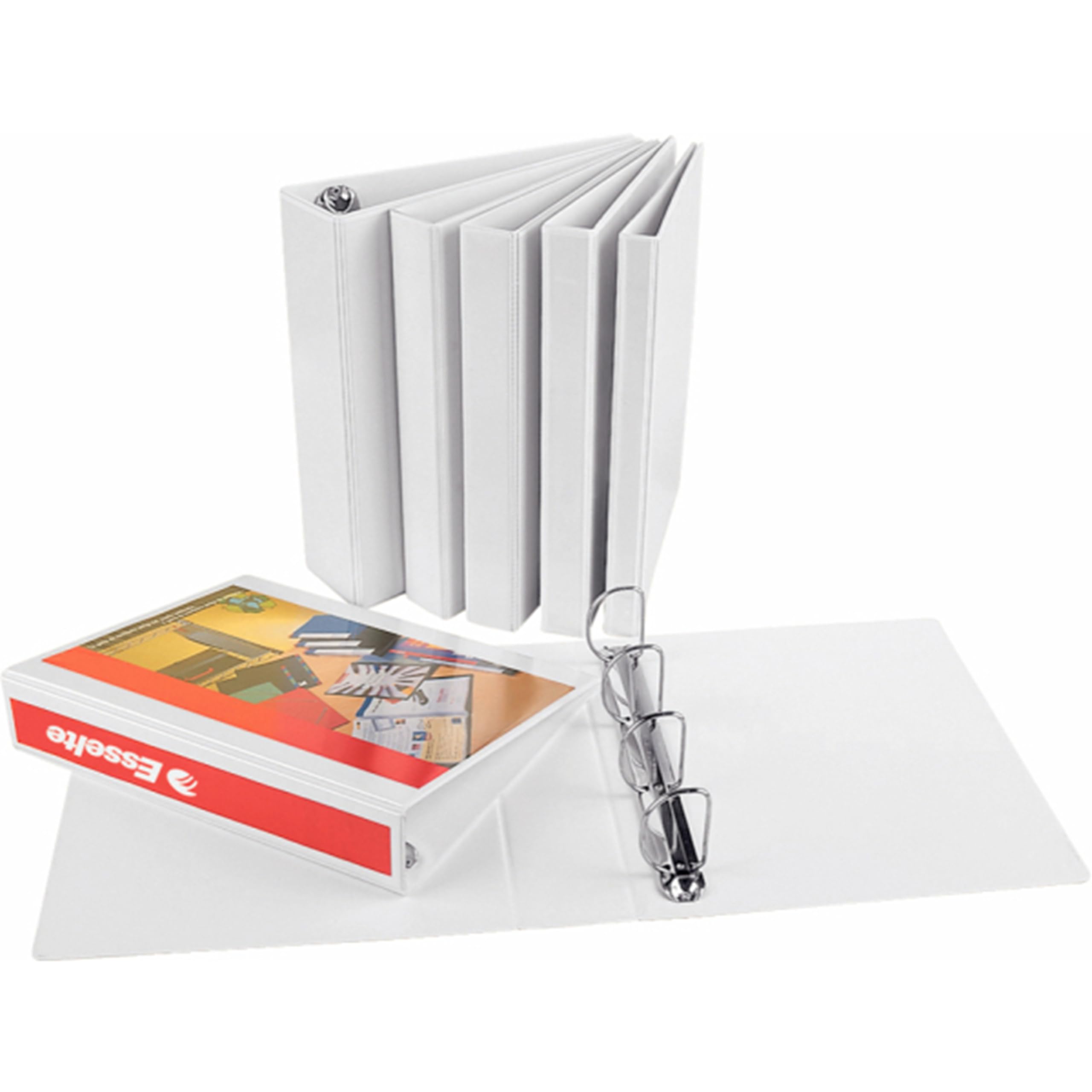 esselte-essentials-panorama-binder-4-anelli-d-a4-bianco-6-cm-49704 image 3
