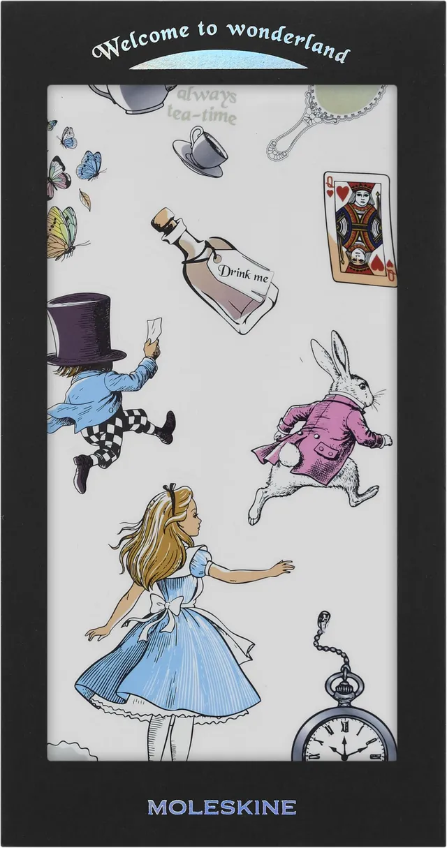 moleskine-set-adesivi-le-avventure-di-alice-nel-paese-delle-meraviglie-3-fogli-p image 1