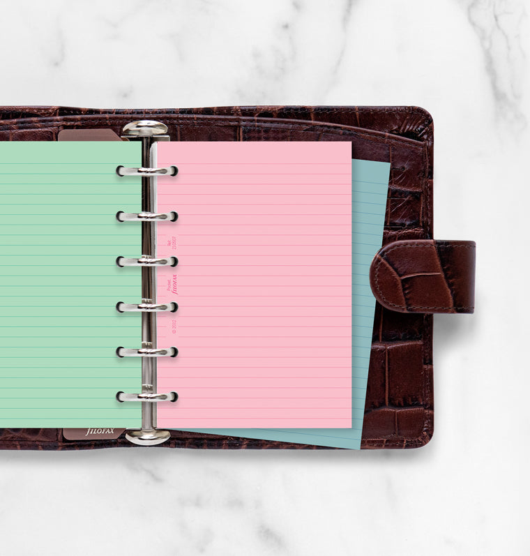 filofax-fogli-colorati-a-righe-fashion-pocket-30pz image 2
