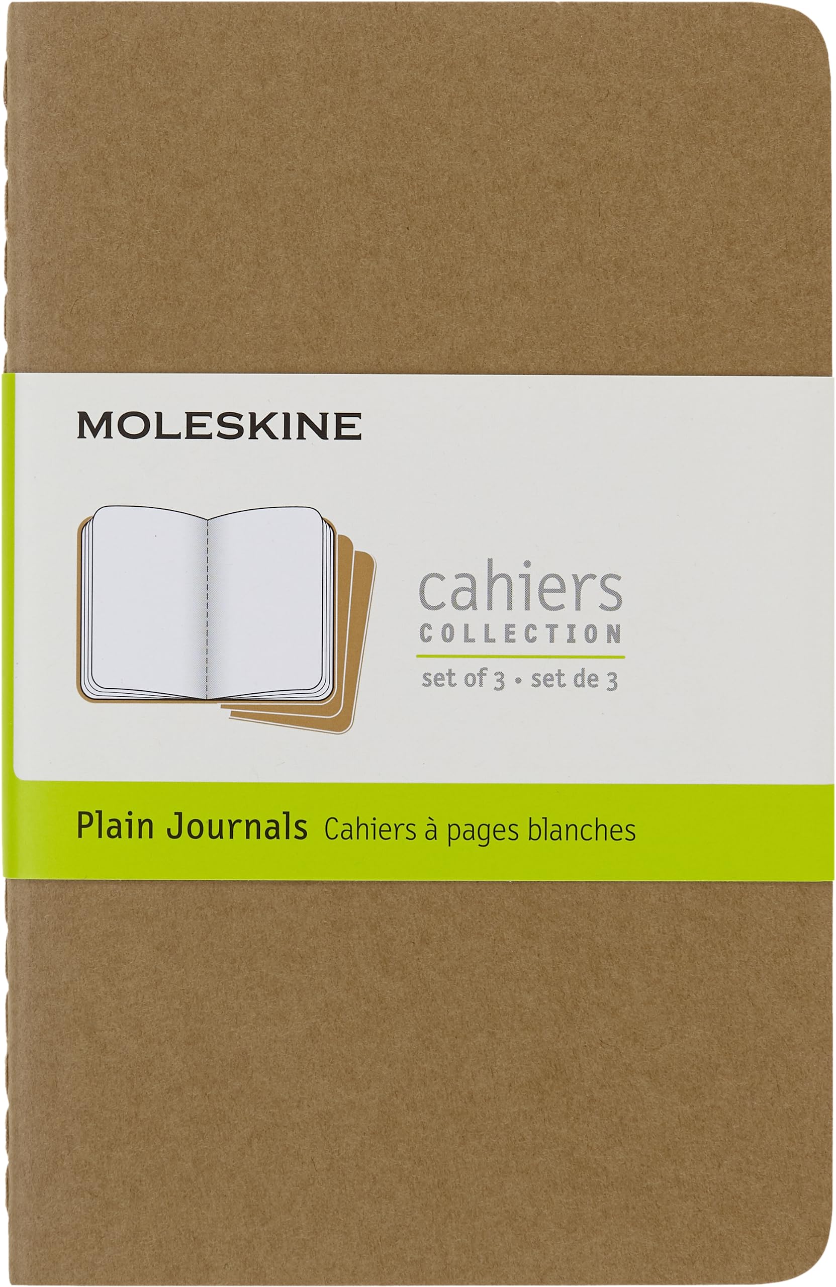 moleskine-cahier-set-3-quaderni-pagine-bianche image 1