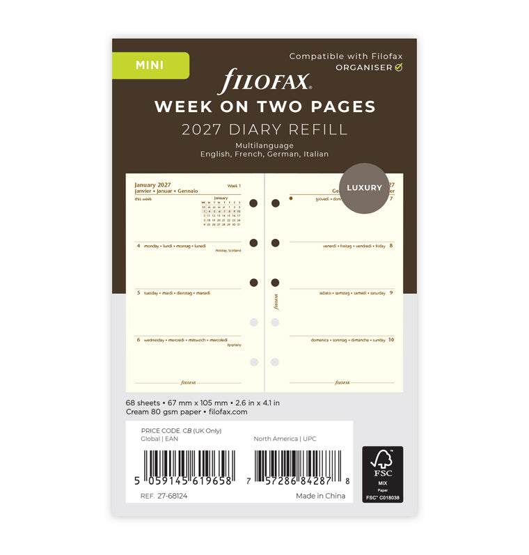 filofax-calendario-1-settimana-su-2-pagine-mini-multilingua-2027-2 image 1