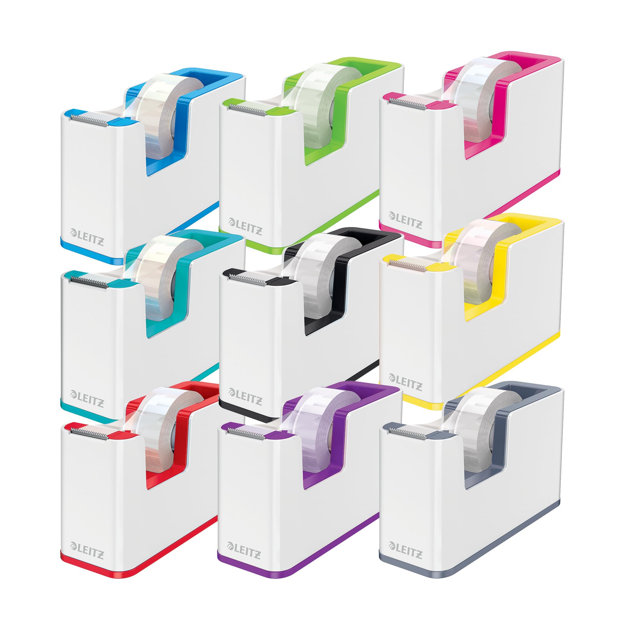 leitz-wow-dispenser-nastro-adesivo-dual-color-bianco-blu-con-rotolo-10-m image 5