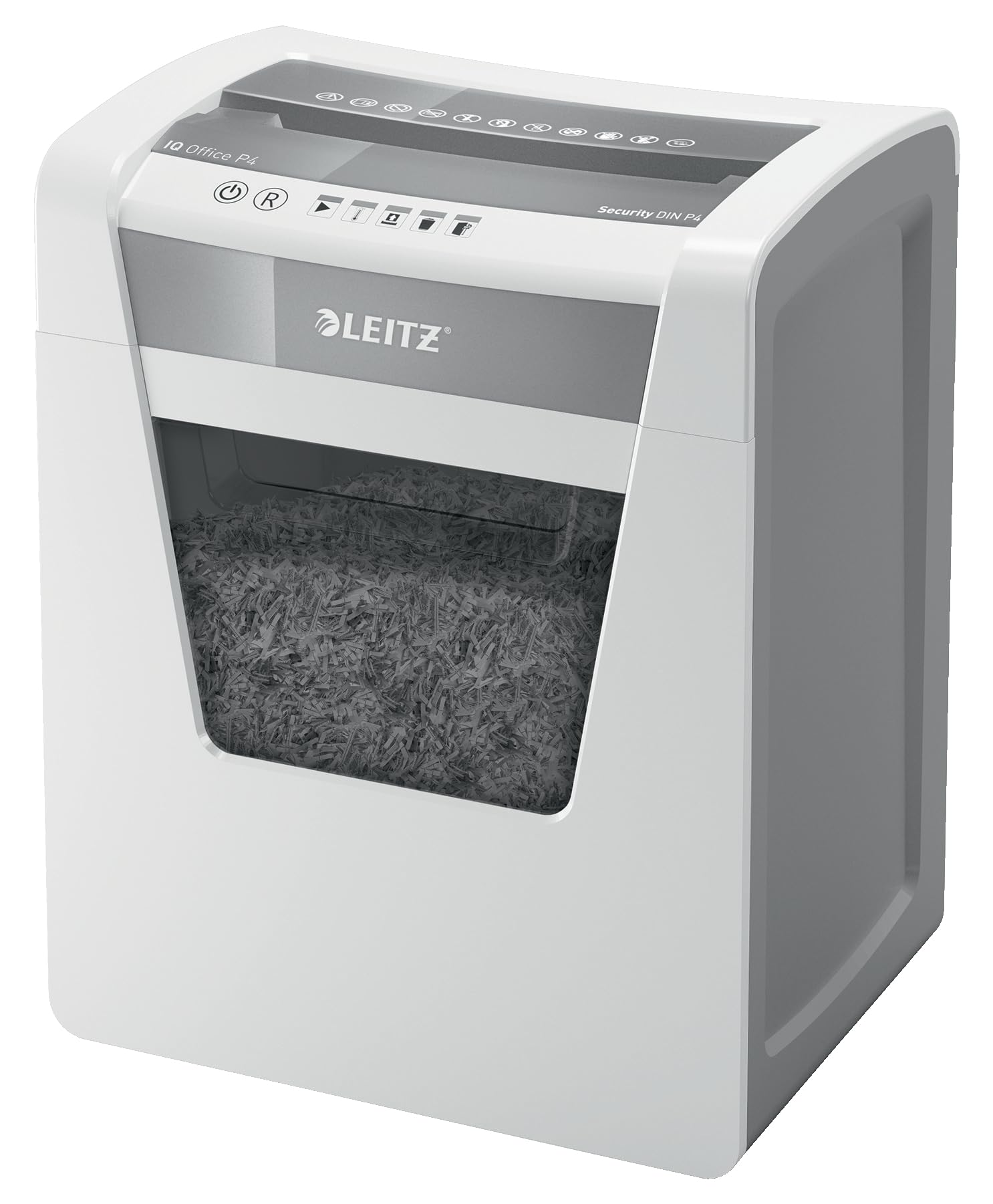 leitz-iq-office-p4-80030000-distruggidocumenti-15-fogli-23-litri-taglio-a-framme image 1