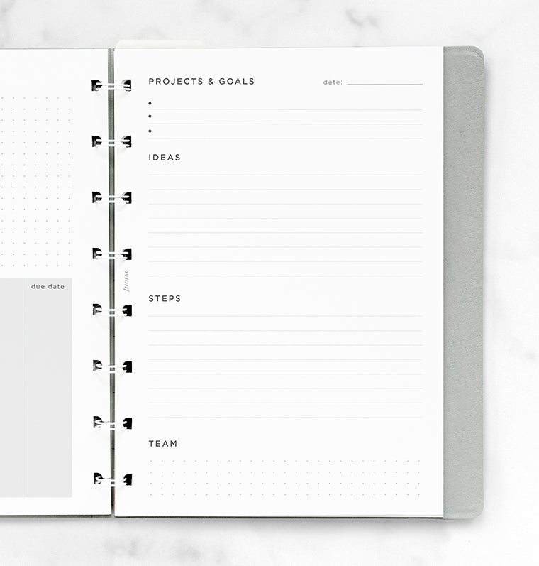 filofax-projects-goals-notebook-refill-a5-56-fogli image 2