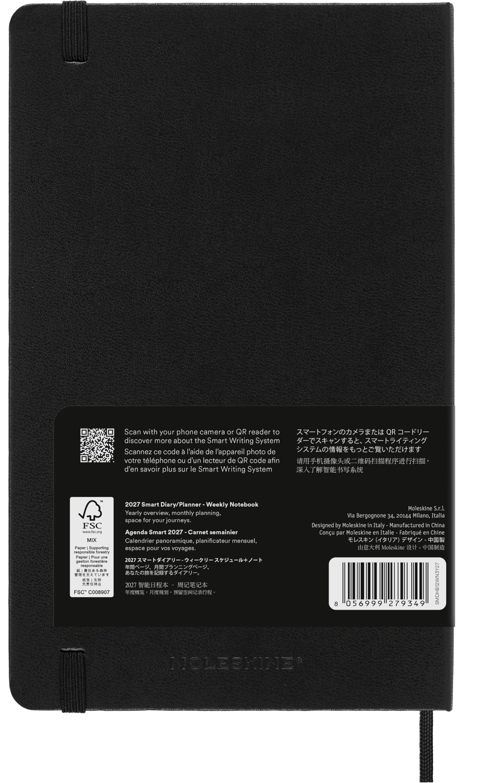 moleskine-smart-planner-2027-settimanale-large-nero-13x21-cm image 7