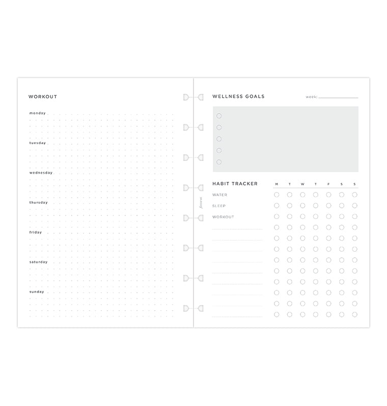 filofax-wellness-tracker-notebook-refill-a5-56-fogli image 5