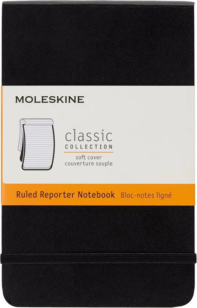 moleskine-reporter-notebook-taccuino-righe-copertina-morbida-nero-pocket-9x14-cm image 1