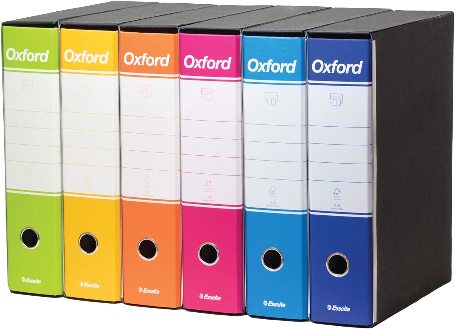 esselte-oxford-box-g85-set-6-raccoglitori-a4-50-buste-perforate-antiriflesso image 8