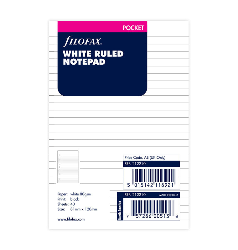filofax-the-original-block-notes-a-righe-bianco-pocket-40-fogli image 5