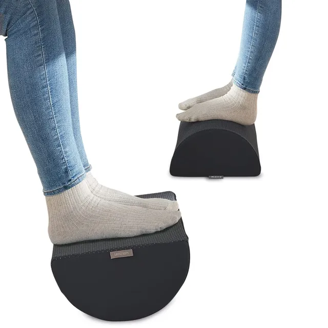 leitz-ergo-cosy-poggiapiedi-ergonomico-260x140x405-mm-grigio-velluto image 1