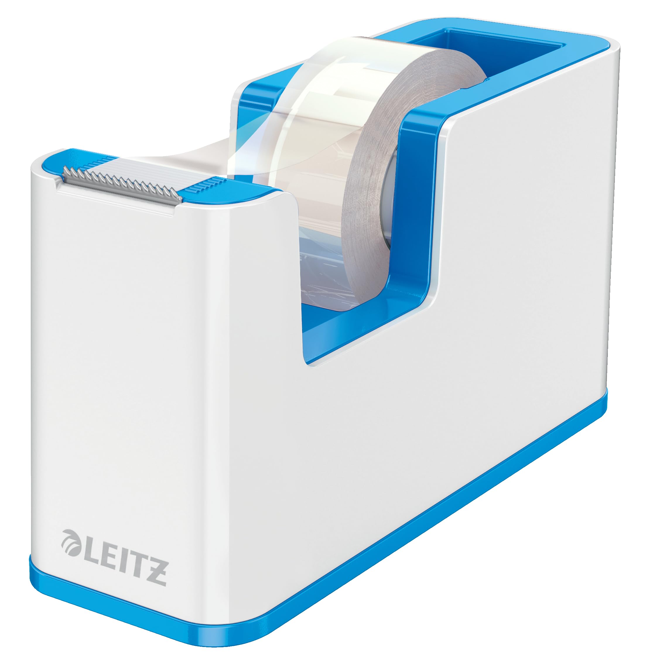 leitz-wow-dispenser-nastro-adesivo-dual-color-bianco-blu-con-rotolo-10-m image 1