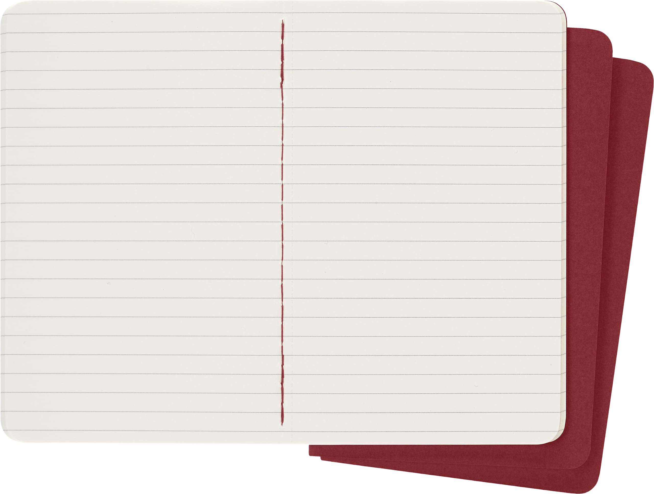 moleskine-cahier-journal-set-3-quaderni-pocket-9x14-cm-righe-rosso image 4