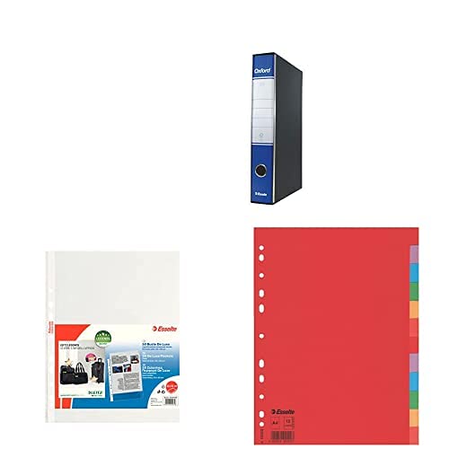 esselte-g82-oxford-registratore-f-to-protocollo-dorso-5-cm-blu-8-pezzi-50-buste- image 1