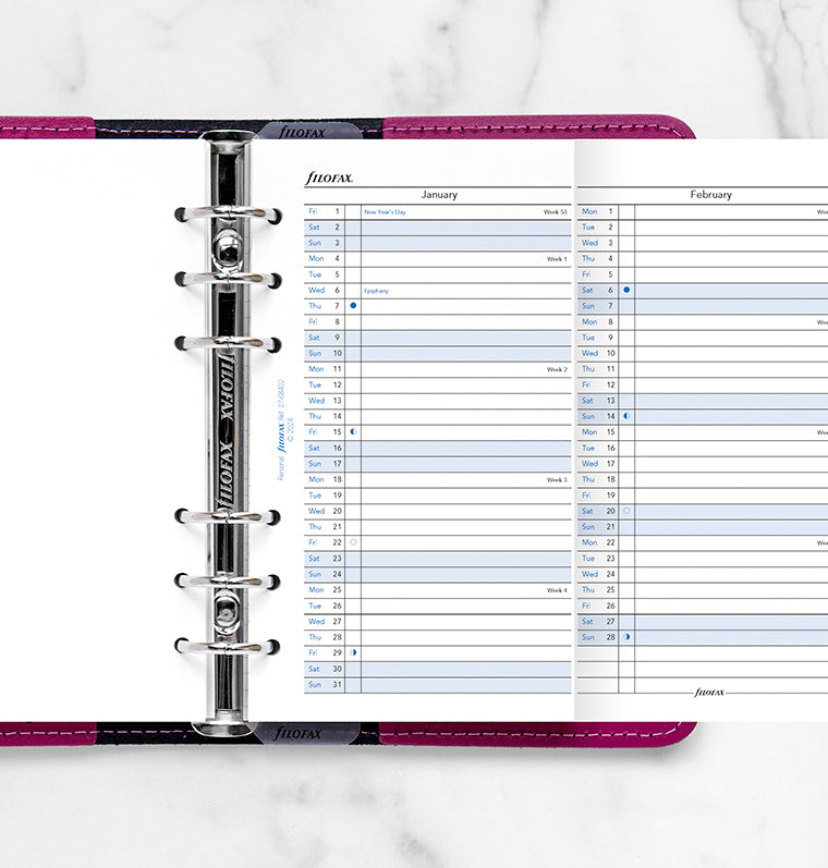 filofax-planner-annuale-verticale-personal-inglese-2027 image 2