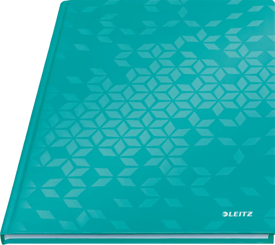 leitz-wow-quaderno-80-fogli-a-quadretti-a4-acqua-marina-metallizzato image 1