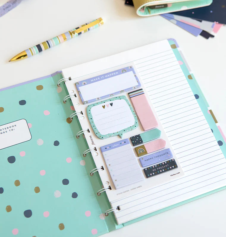 filofax-good-vibes-sticky-notes-riposizionabili-a5-set-200-foglietti image 4
