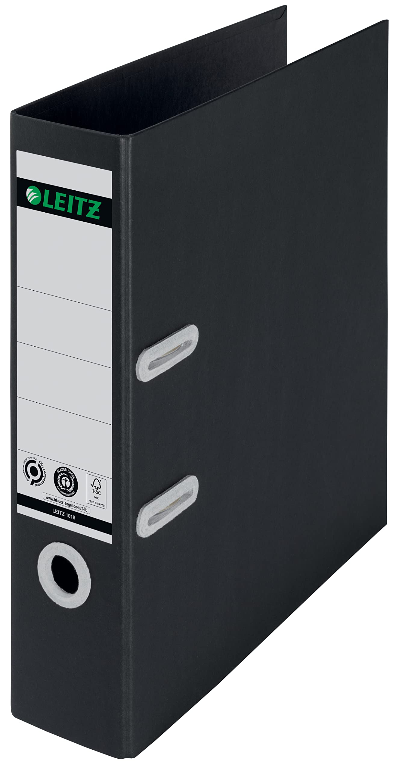 leitz-registratore-a-leva-recycle-a4-dorso-80-mm-nero-10180095 image 1
