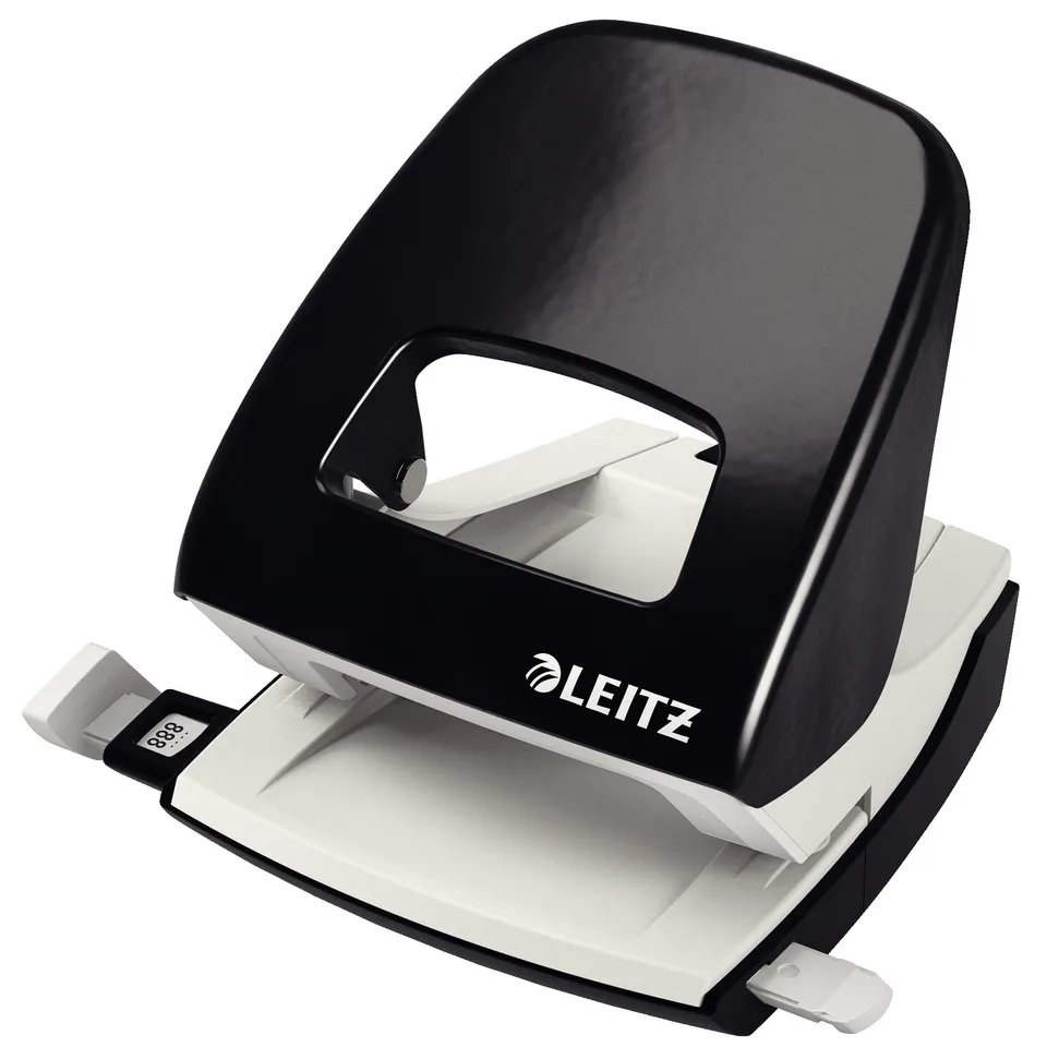 leitz-nexxt-perforatrice-da-ufficio-2-fori-30-fogli-nero-metallo-50080095 image 1