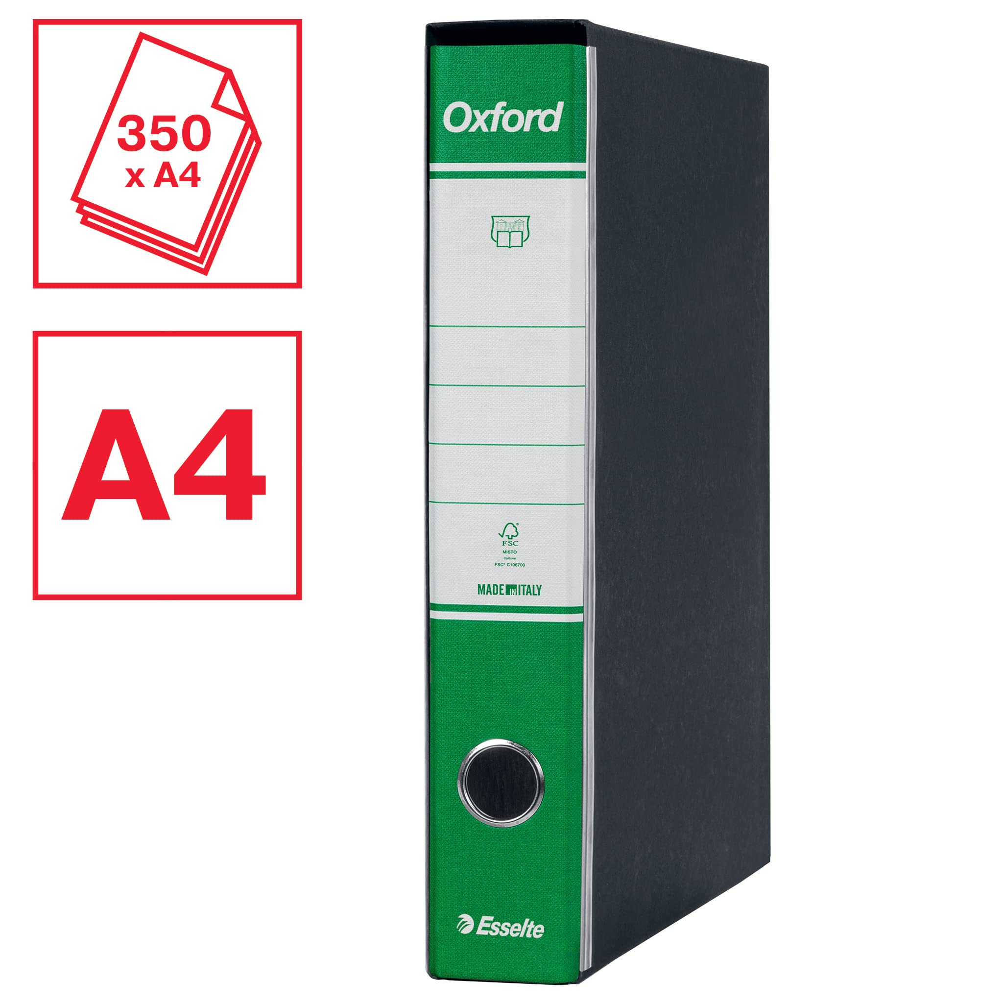 esselte-oxford-g82-registratore-commerciale-dorso-5cm-verde image 2