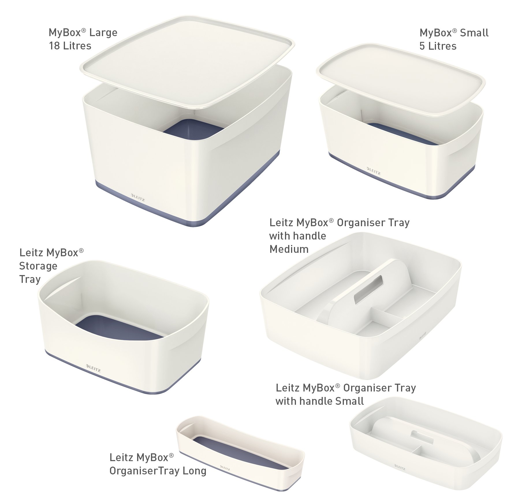leitz-mybox-contenitore-con-coperchio-grande-bianco image 6