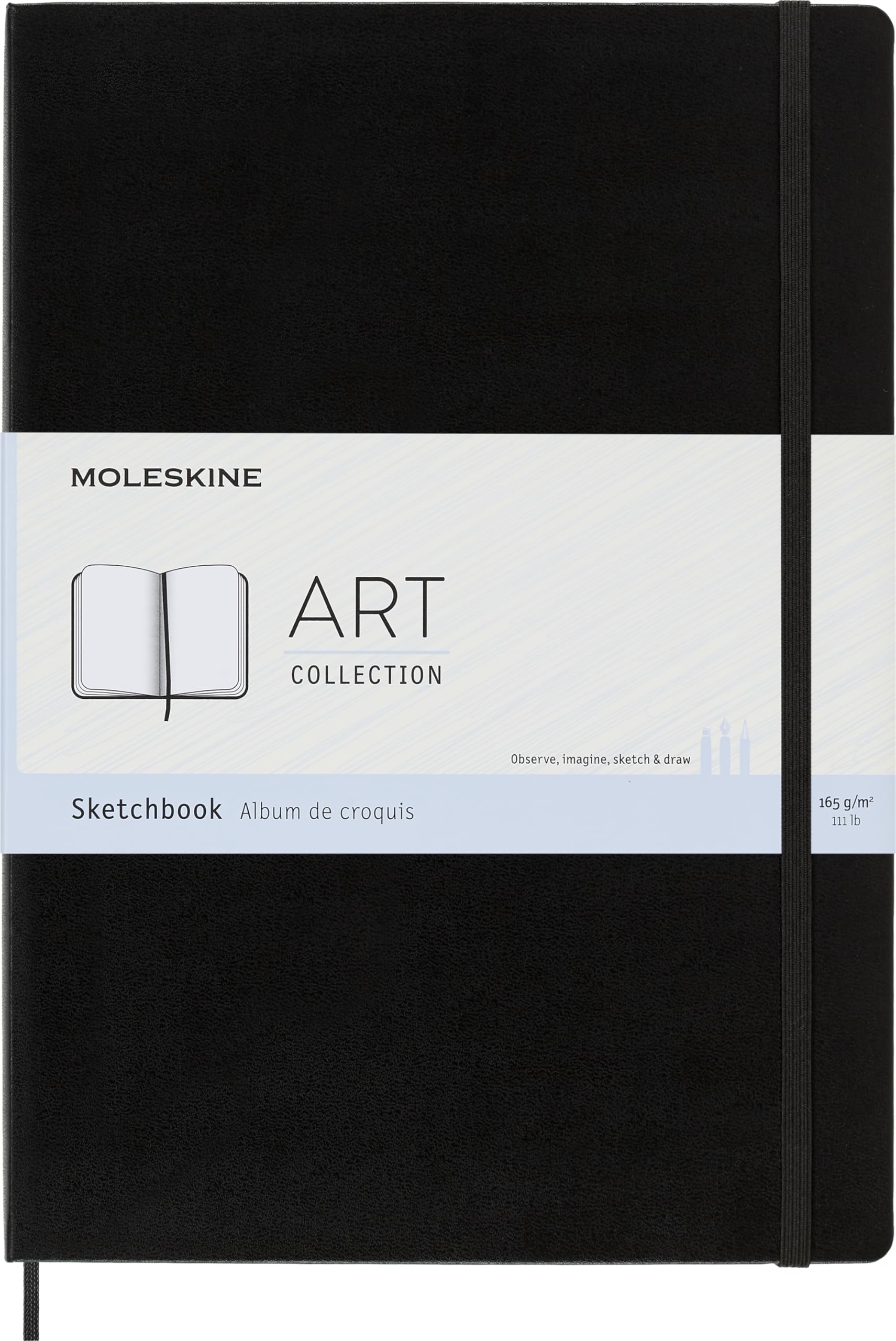 moleskine-art-sketchbook-large-13x21-cm-blu-zaffiro-album-disegno-88-pagine image 8