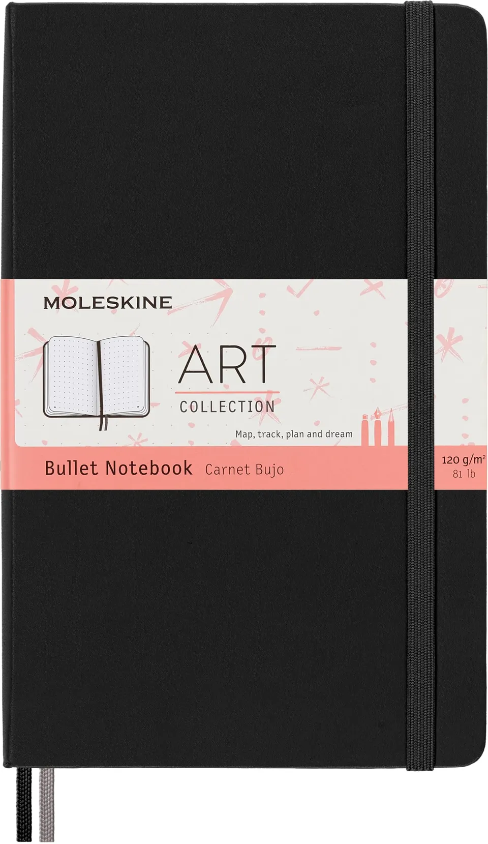 moleskine-art-bullet-journal-large-13x21cm-copertina-rigida-nera-puntinato image 1