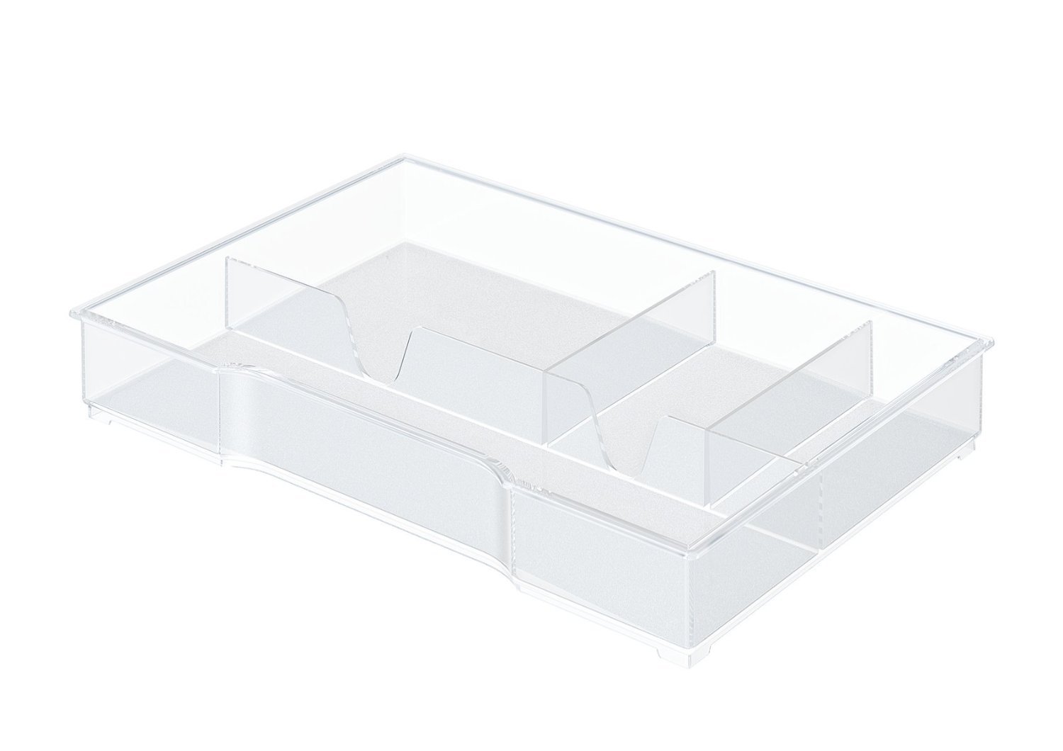leitz-plus-cube-52150002-vaschetta-organizer-trasparente-4-scomparti image 1