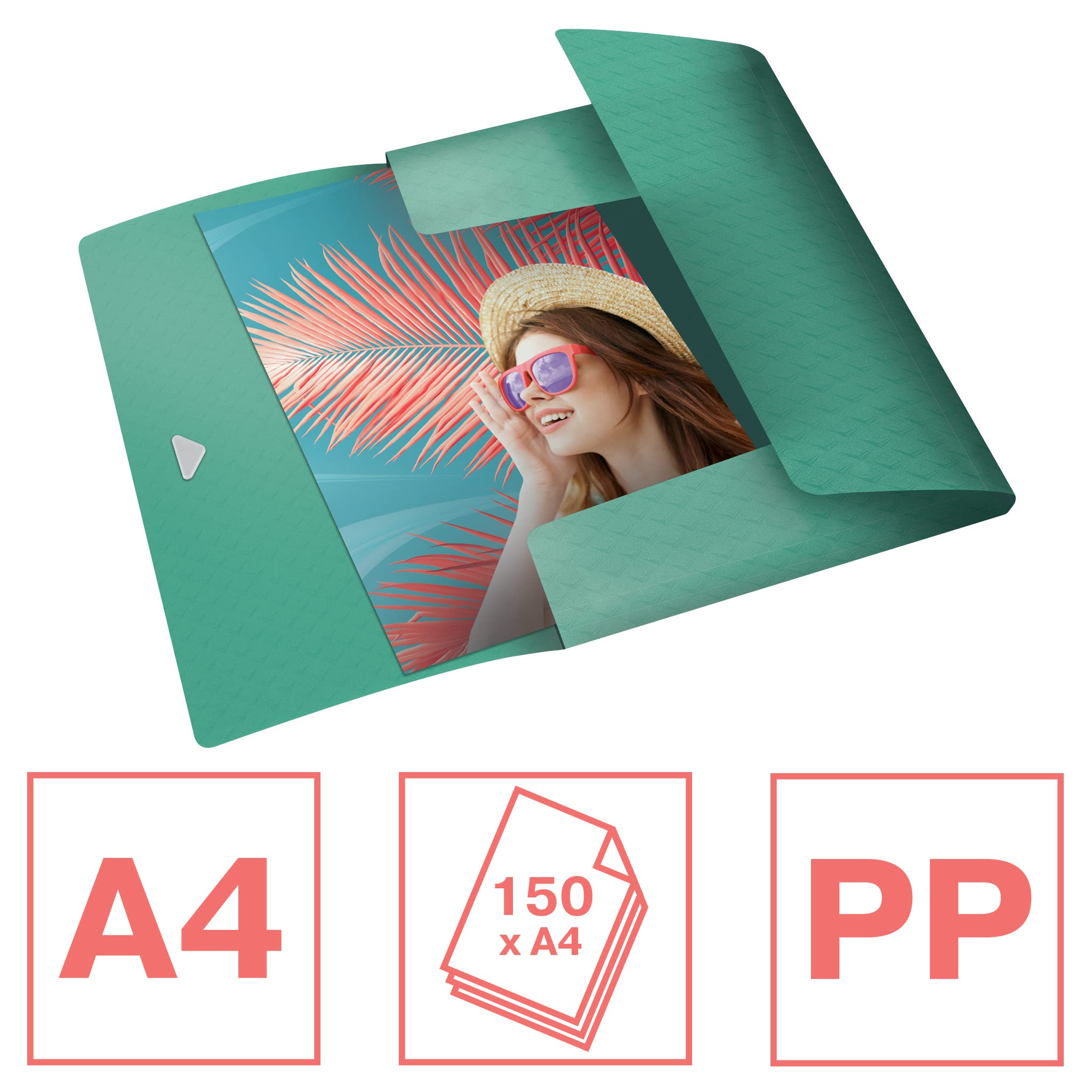 esselte-colour-breeze-cartella-portadocumenti-a-3-lembi-a4-verde image 2