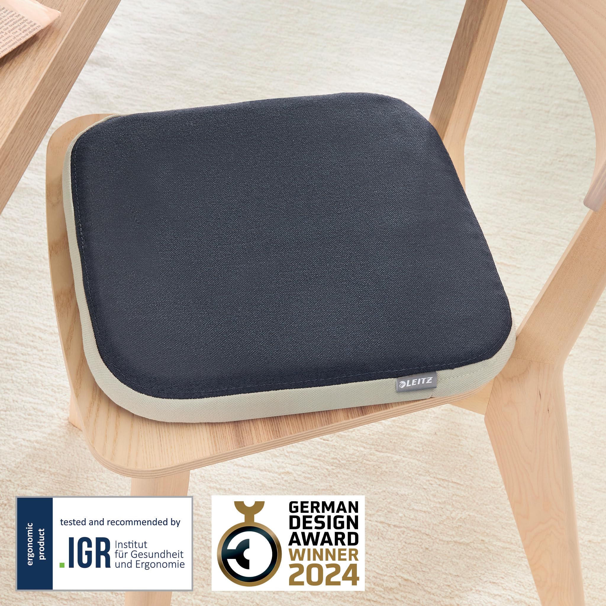 leitz-ergo-active-wobble-cuscino-ergonomico-quadrato-368x364-mm-grigio image 2