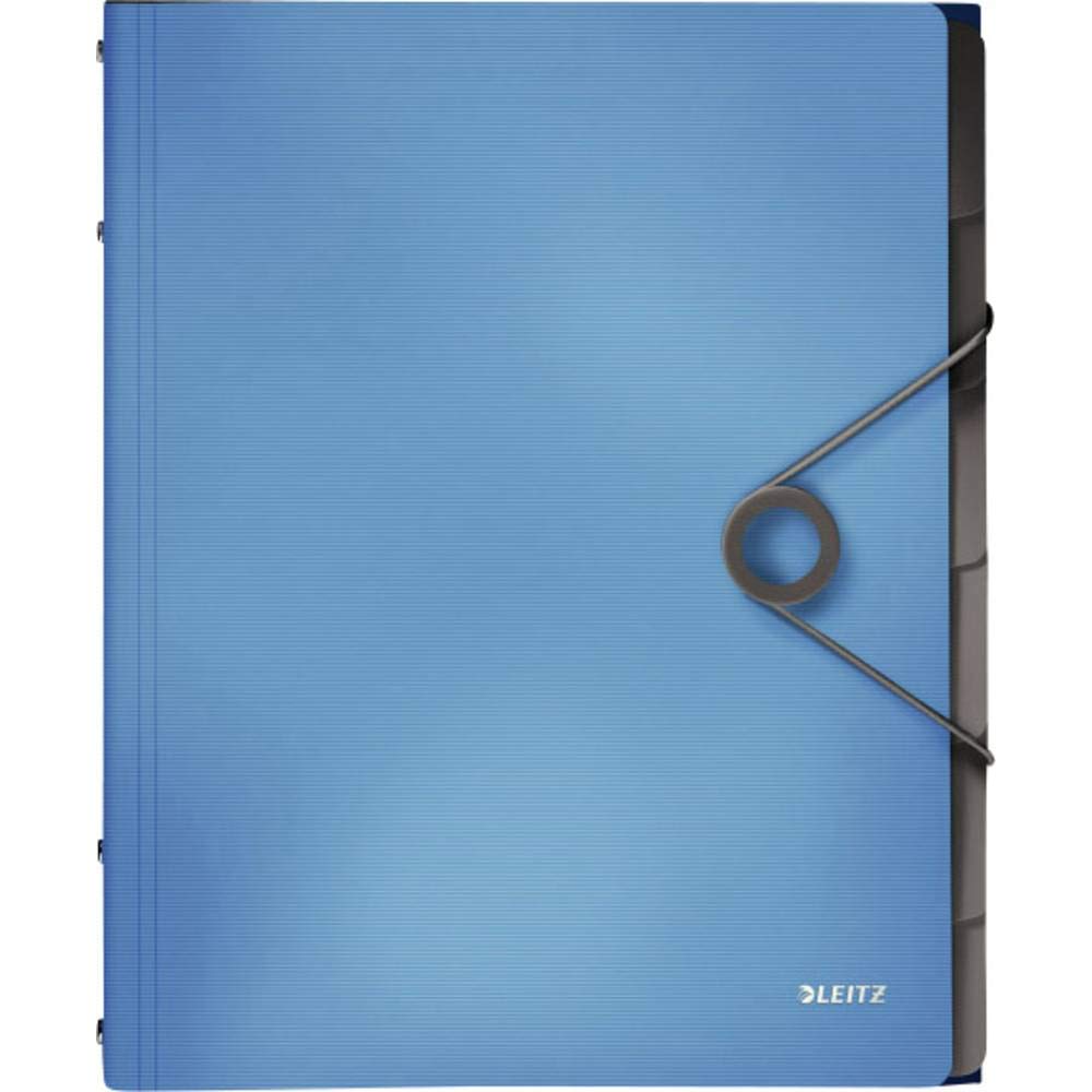 leitz-solid-cartellina-portadocumenti-pp-a4-6-scomparti-nero-con-elastico image 7