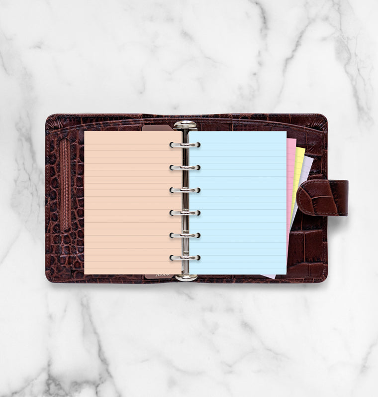 filofax-fogli-a-righe-colorati-pocket-30-pz image 4
