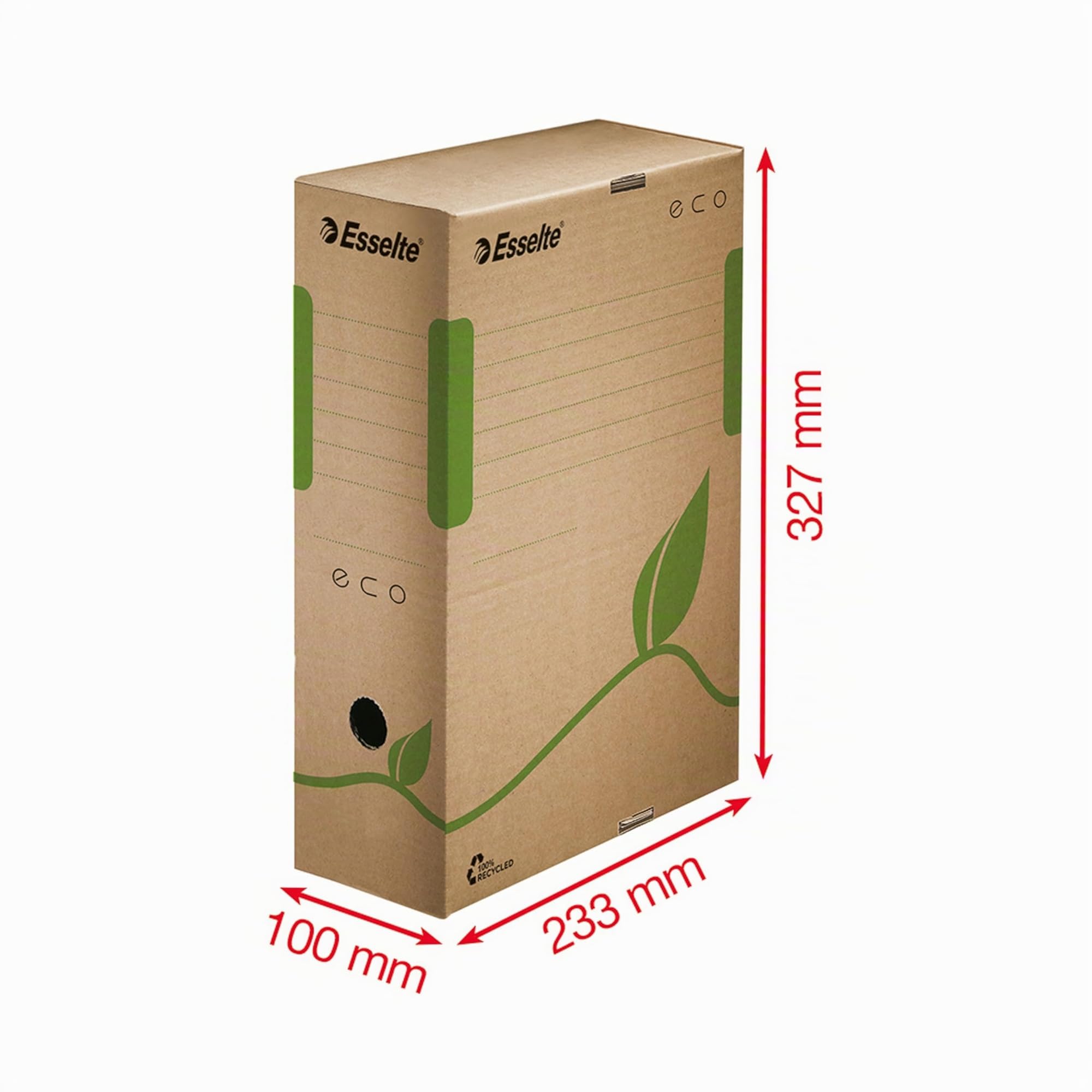 esselte-ecobox-scatola-archivio-a4-dorso-10-cm-marrone-25-pezzi image 5
