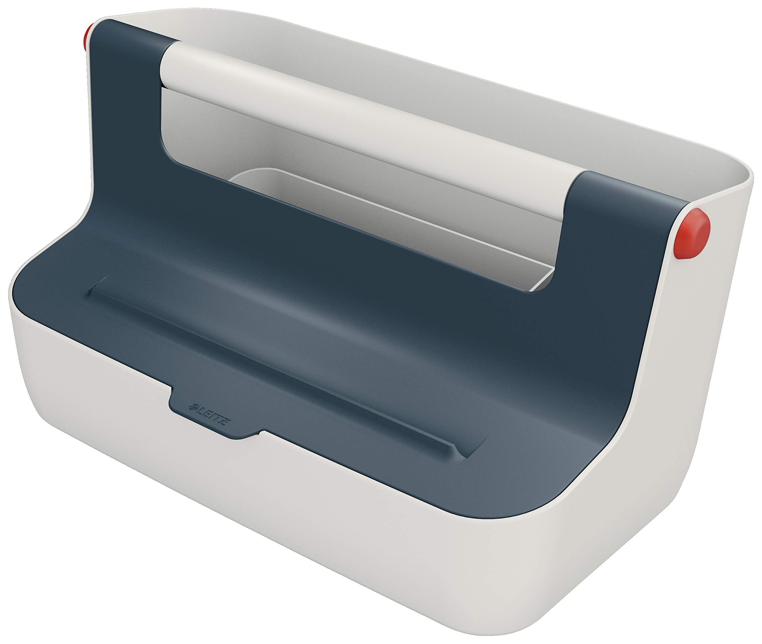 leitz-cosy-cassetta-portaoggetti-con-maniglia-grigio-velluto image 1