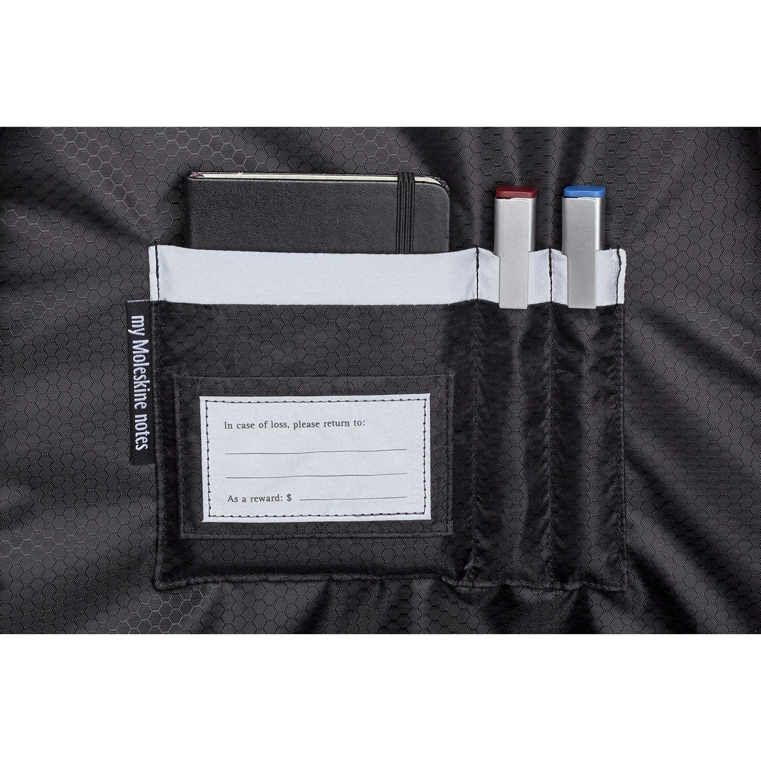 moleskine-metro-zaino-slim-15-pollici-nero-31x42x10-cm image 7