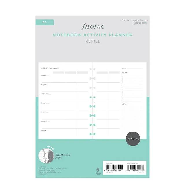 filofax-activity-planner-notebook-refill-a5 image 1
