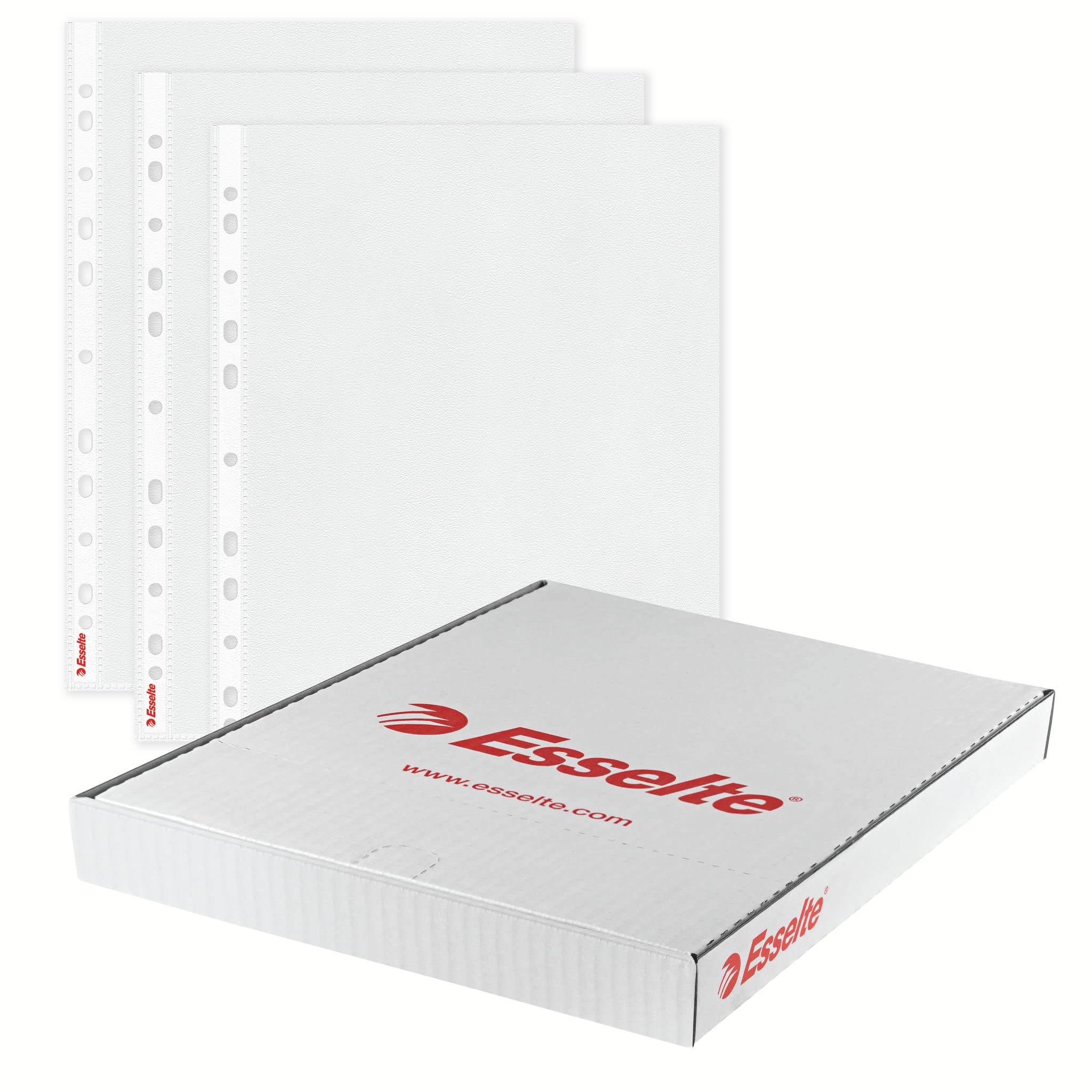 esselte-bustine-trasparenti-a4-perforazione-universale-pp-100-pezzi-neutro image 6