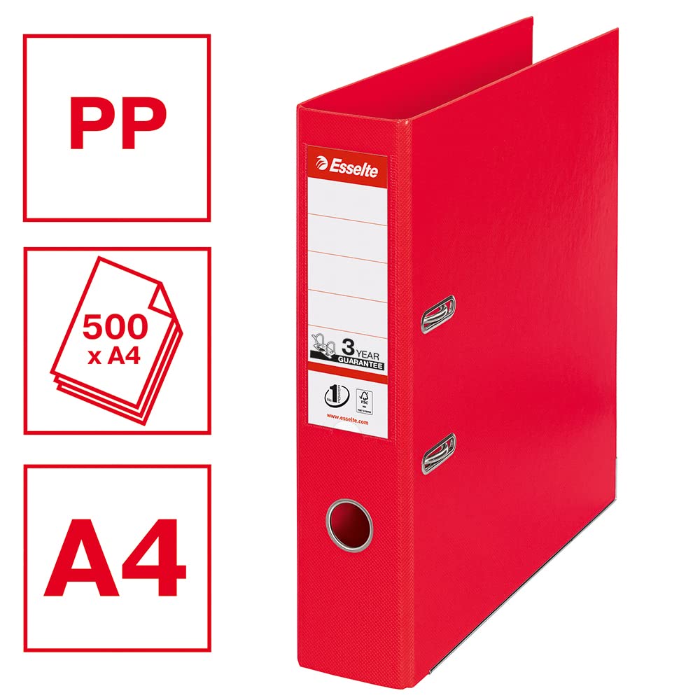 esselte-raccoglitore-a-leva-a4-dorso-7-5-cm-bordeaux-1-pezzo image 2