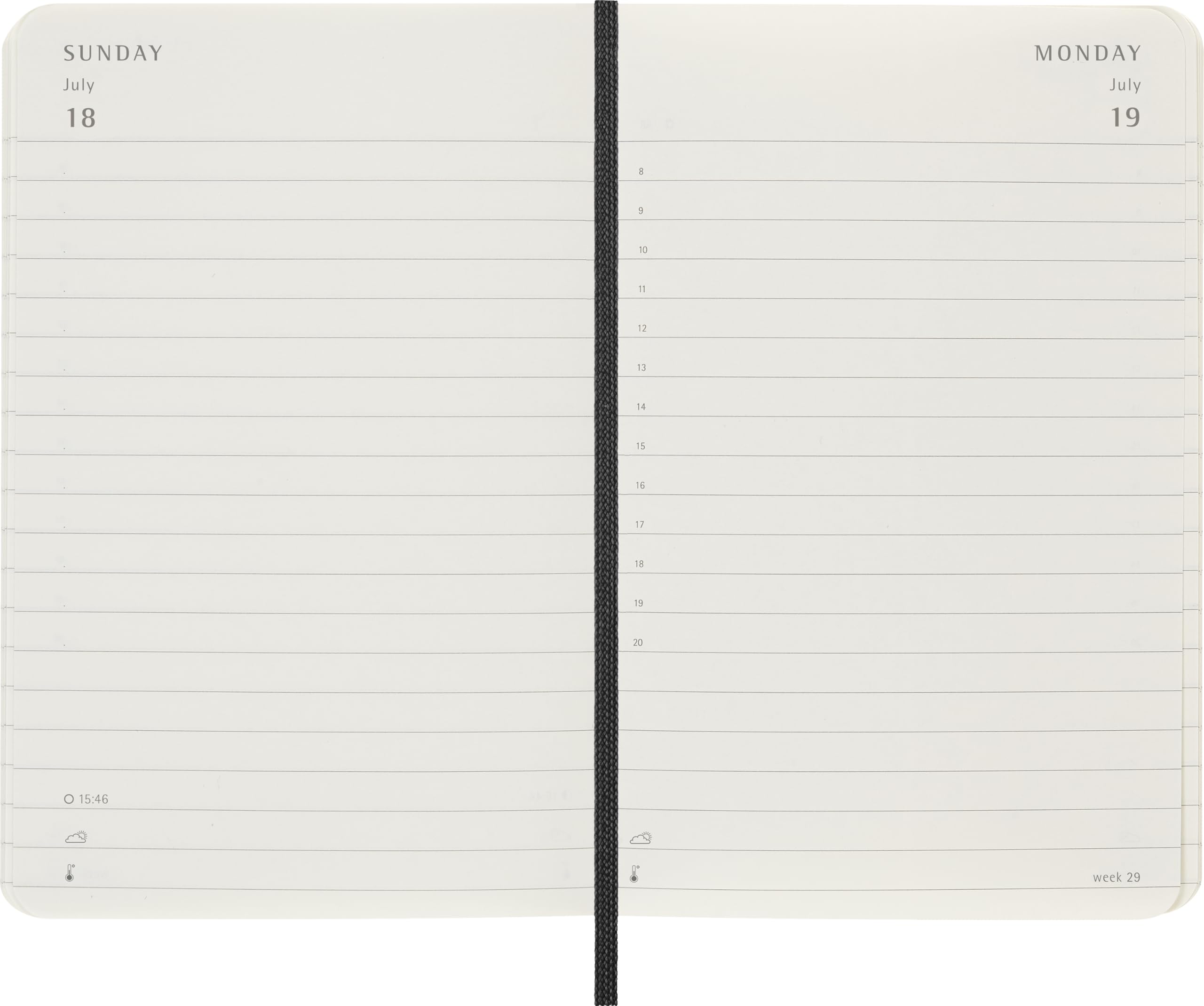 moleskine-agenda-giornaliera-2027-pocket-9x14-cm-copertina-morbida-nero image 3