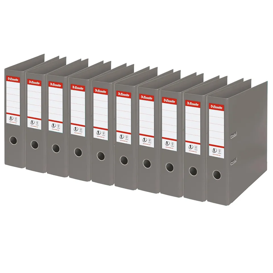 esselte-raccoglitore-a-leva-a4-grigio-500-fogli-pp-fsc image 1