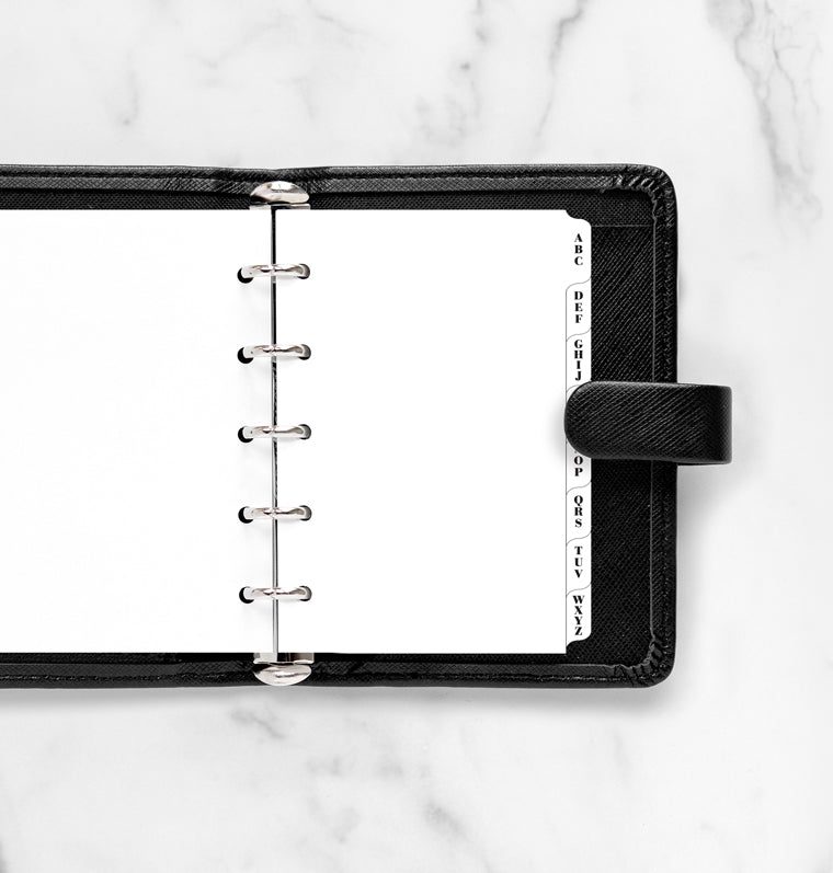 filofax-a-z-indice-3-lettere-per-tab-bianco-mini image 2