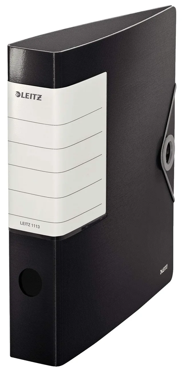 leitz-180-registratore-polyfoam-formato-commerciale-dorso-6-2-cm-nero-11130095 image 1