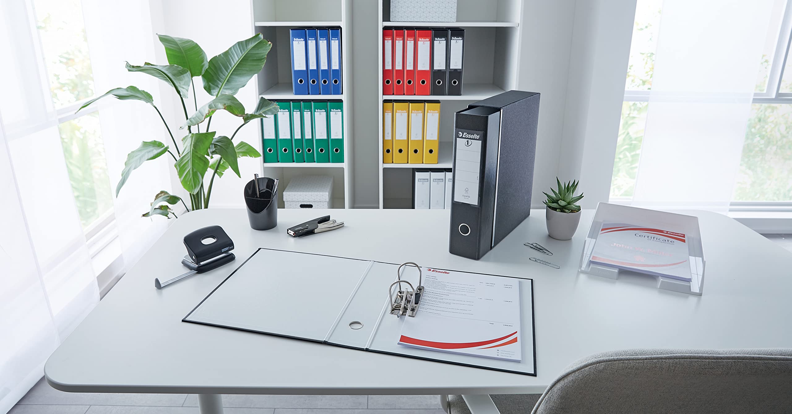 esselte-g55-eurofile-registratore-protocollo-dorso-80-mm-con-custodia-bianco-viv image 3