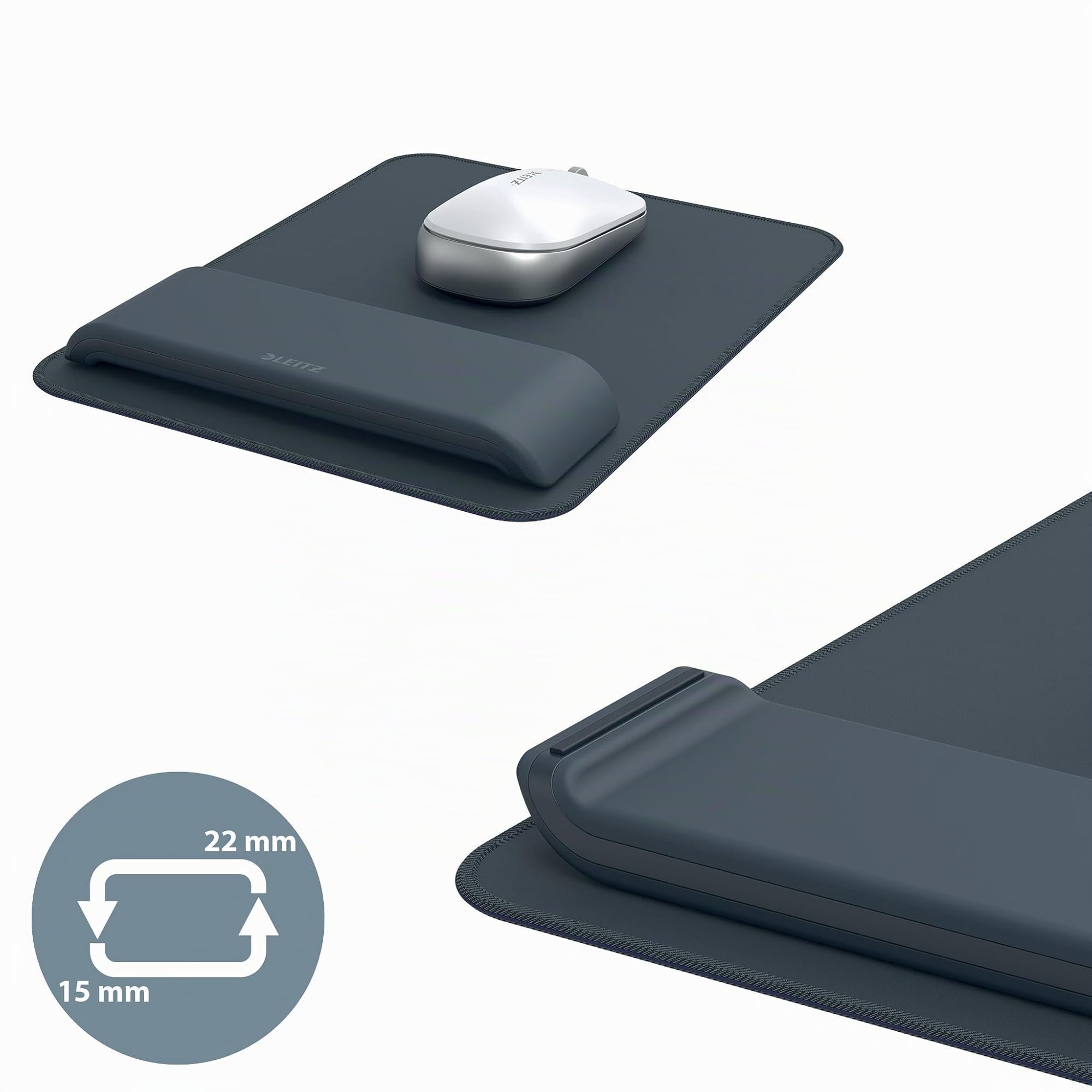 leitz-ergo-tappetino-mouse-con-poggiapolsi-regolabile-200x260-mm-grigio-scuro image 4
