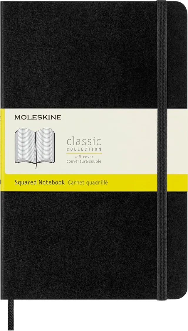 moleskine-classic-notebook-large-13x21cm-quadretti-nero image 1