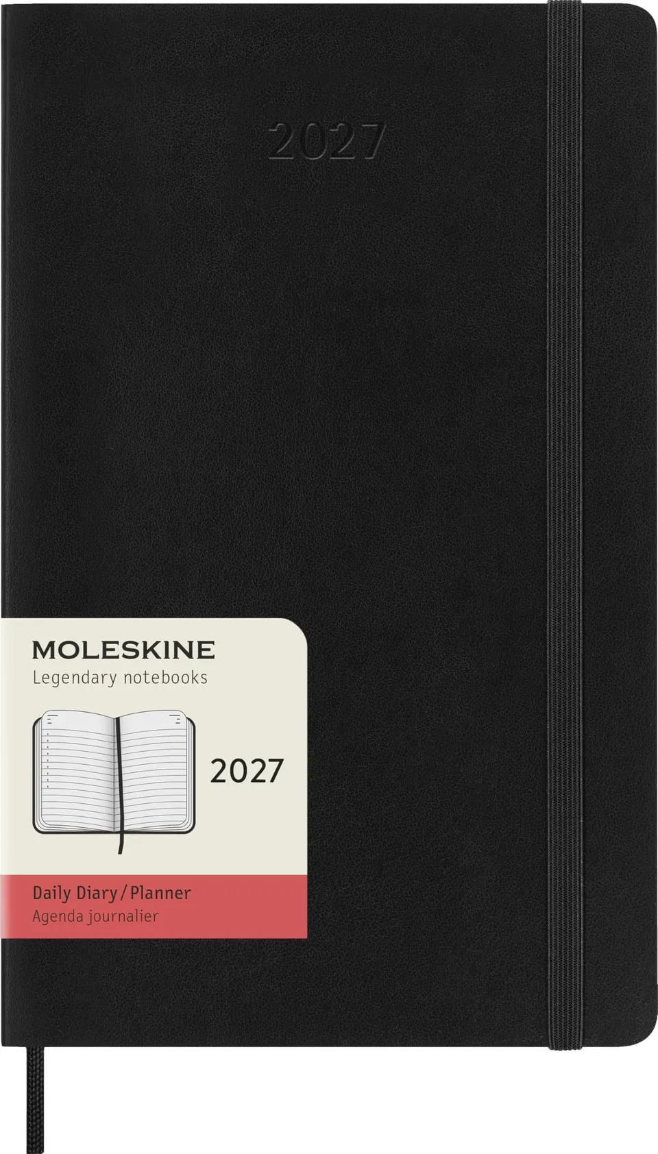 moleskine-agenda-giornaliera-2027-large-13x21-cm-copertina-morbida-nero image 1