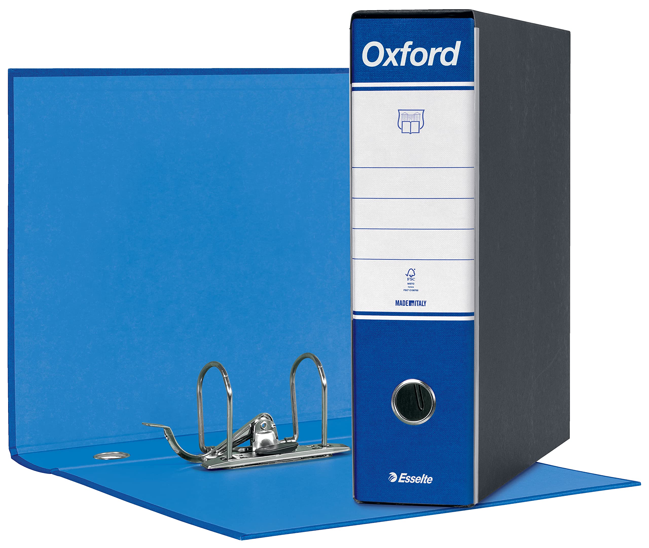 esselte-oxford-g83-registratore-commerciale-dorso-8-cm-blu image 1