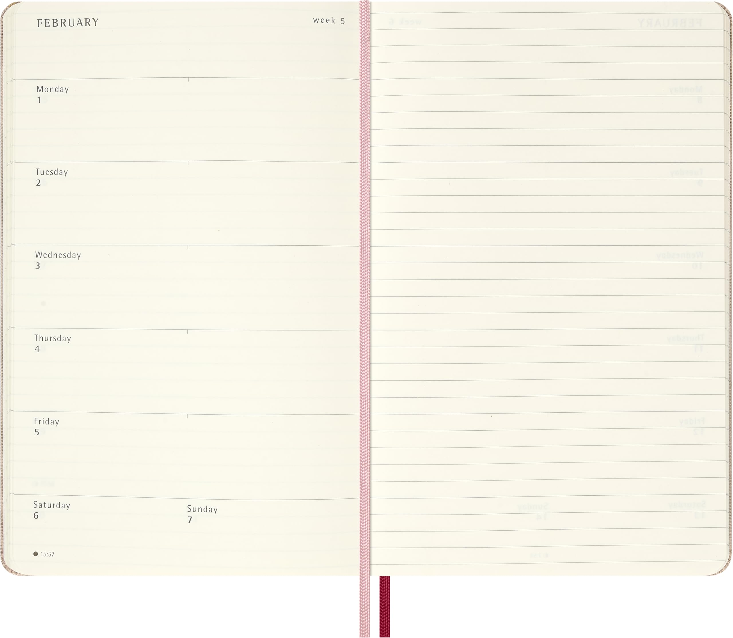 moleskine-agenda-settimanale-18-mesi-2026-2027-sakura-large-13x21-cm image 4