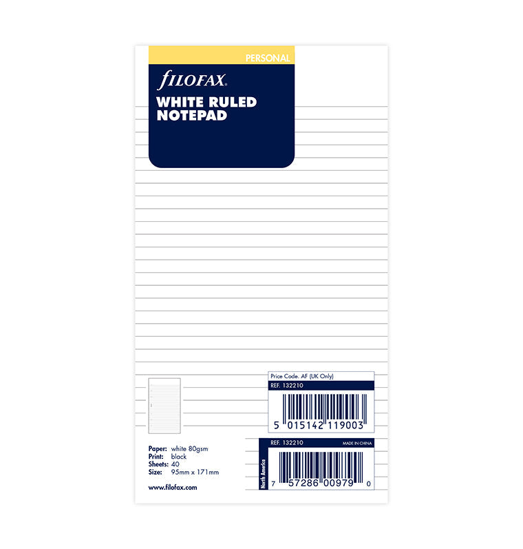 filofax-block-notes-a-righe-bianco-personal-50-fogli image 5