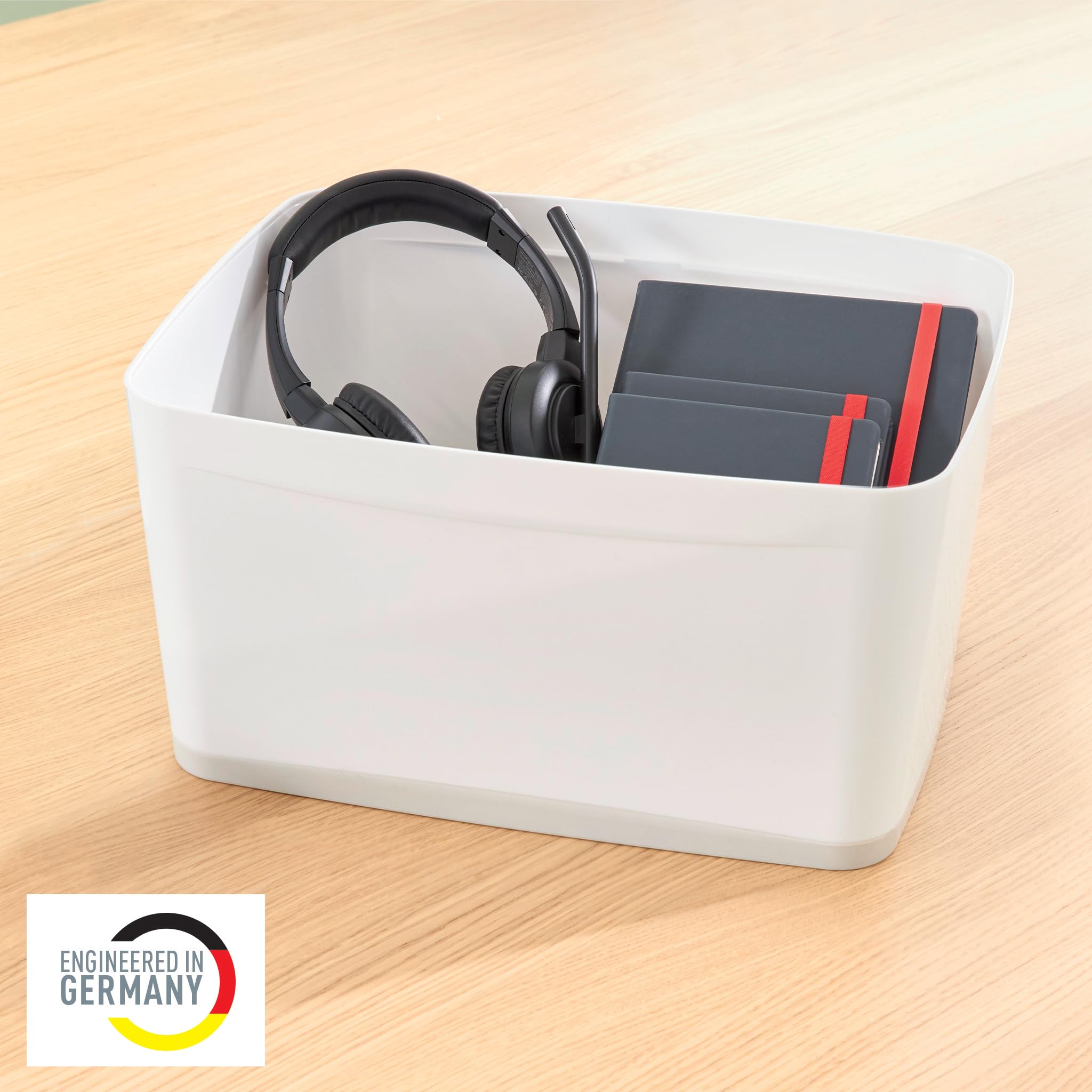 leitz-mybox-contenitore-con-coperchio-large-18-l-bianco-grigio image 2